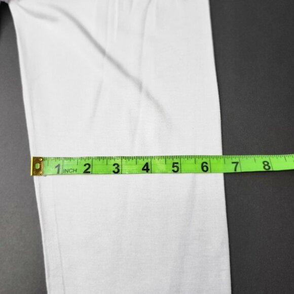 White Stretchy Leggings Pants Size Small or Medium - Picture 7 of 7